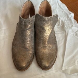 Cordani Silver Ankle Booties with Metallic Finish